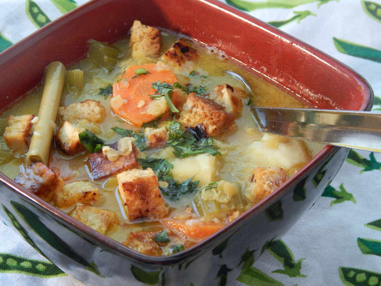 Tofu Lemongrass Coconut Soup