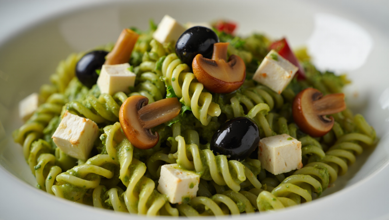 Tofu Pesto Rotini