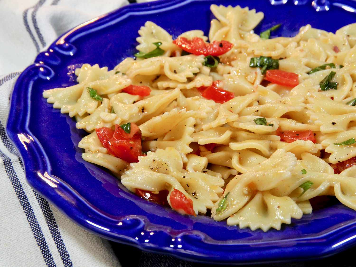 Tomato Basil Olive Oil Pasta