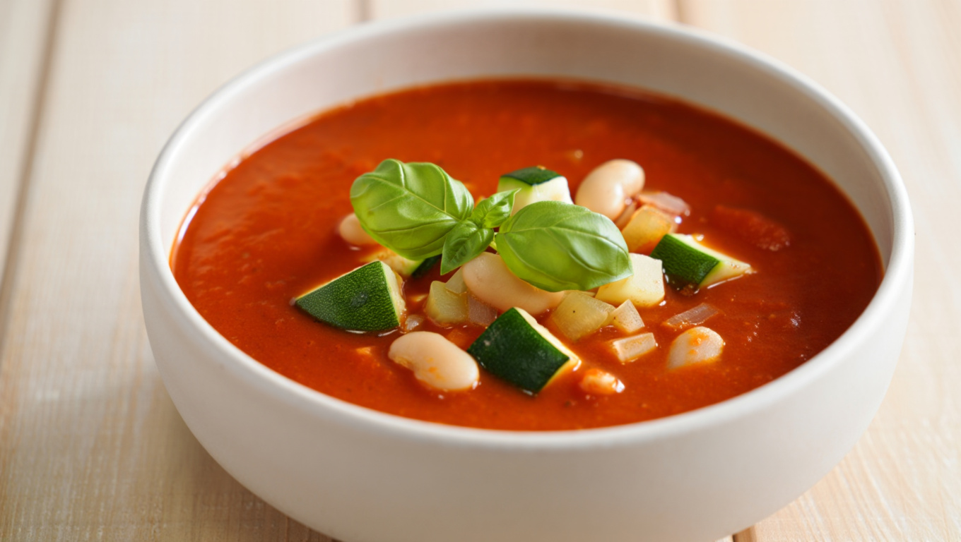 Tomato Basil Pesto Soup