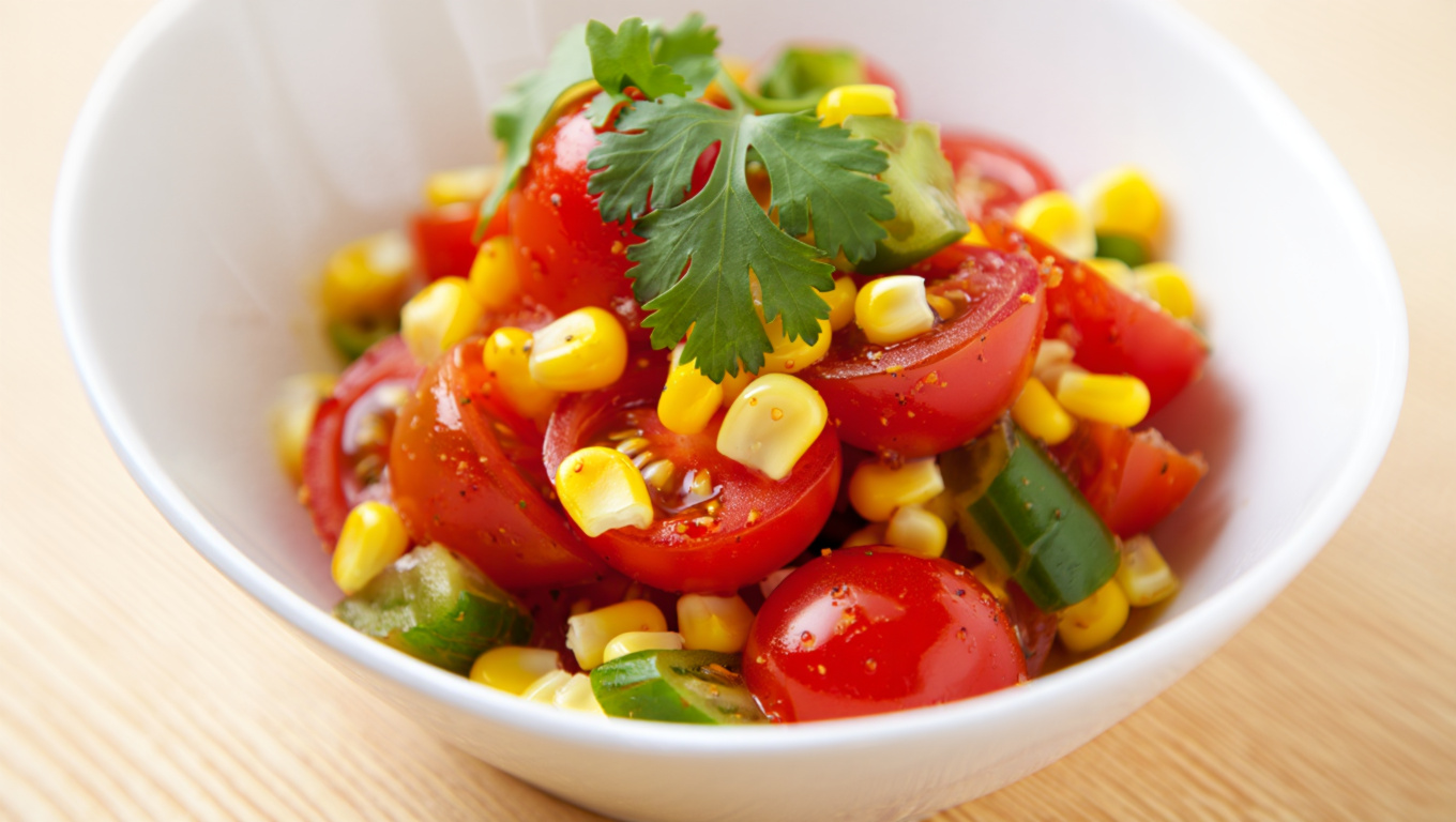 Tomato Corn Salad with Cilantro