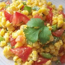Tomato Corn Salad with Cilantro