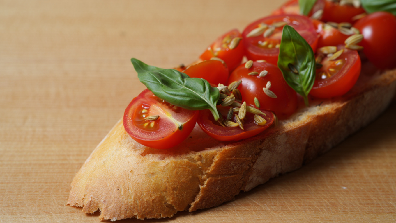 Tomato Fennel Bruschetta
