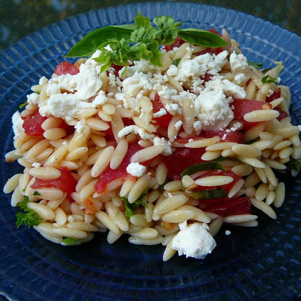 Tomato Orzo Salad with Feta