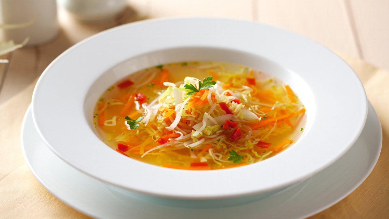 Traditional Bavarian Kohlrabi Soup