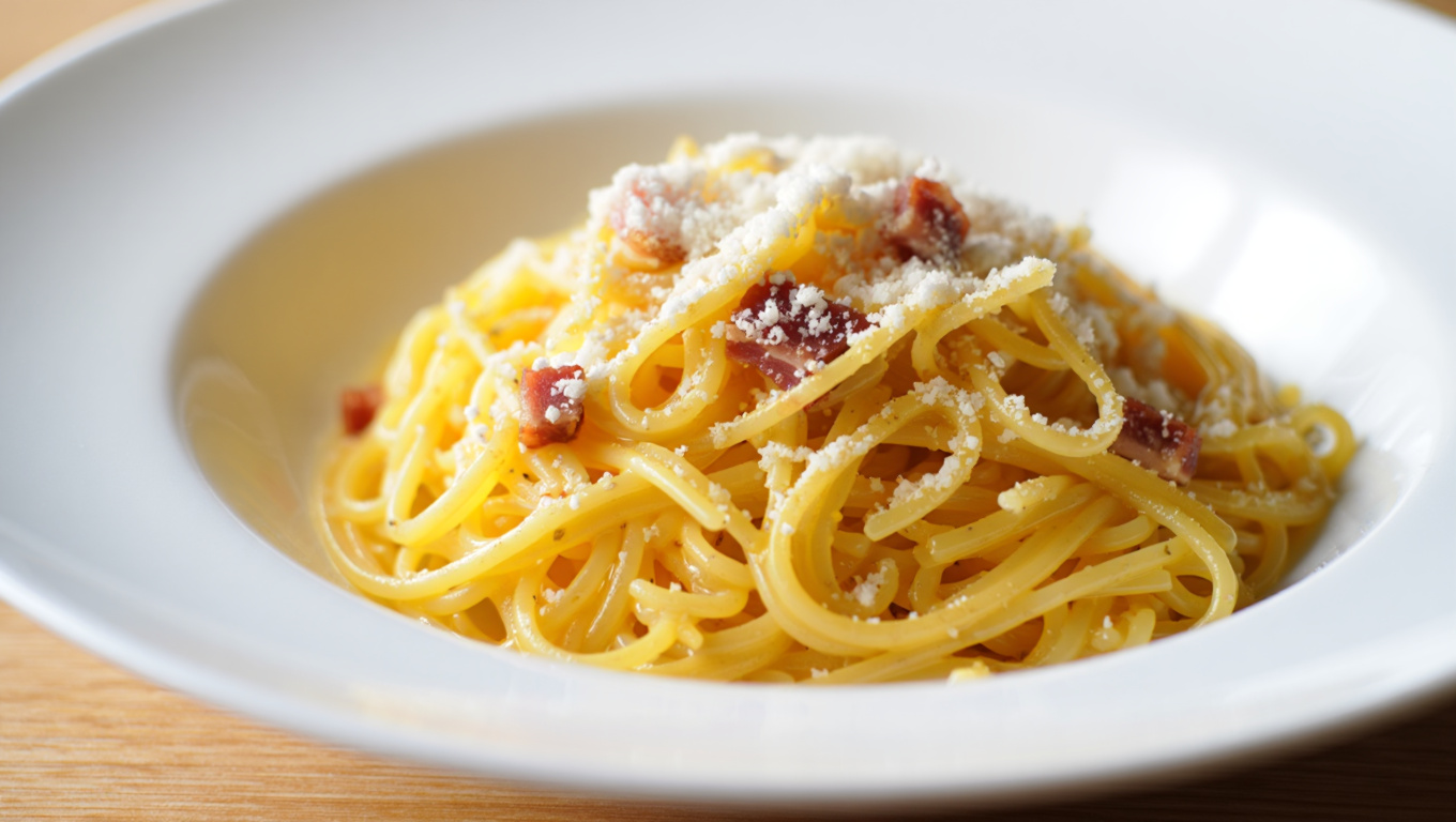 Traditional Carbonara Spaghetti