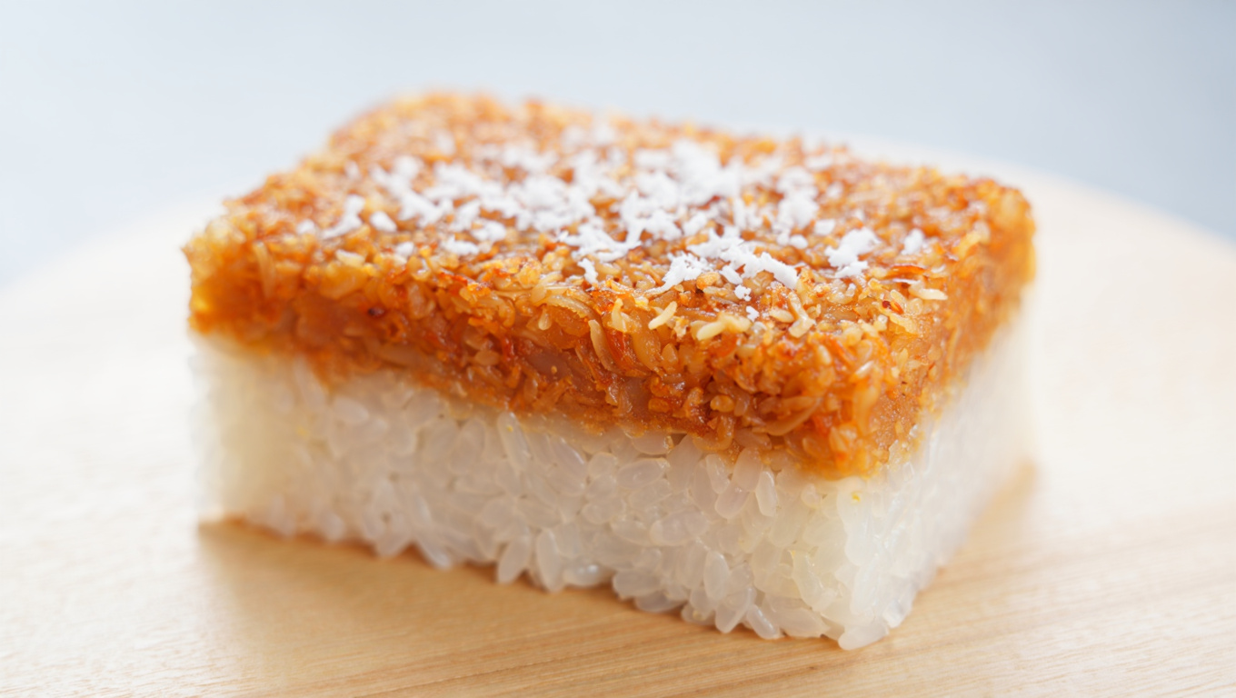 Traditional Filipino Biko Dessert
