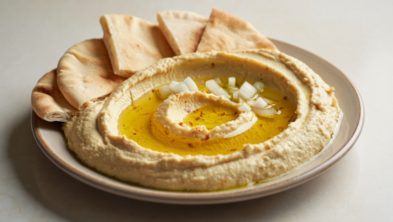 Traditional Middle Eastern Hummus (Chummus)
