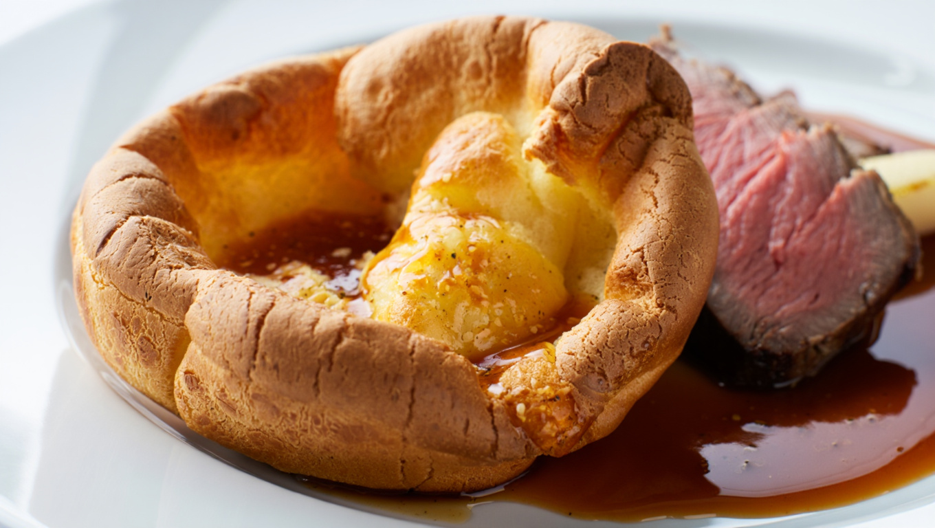 Traditional Yorkshire Pudding with Meat Drippings