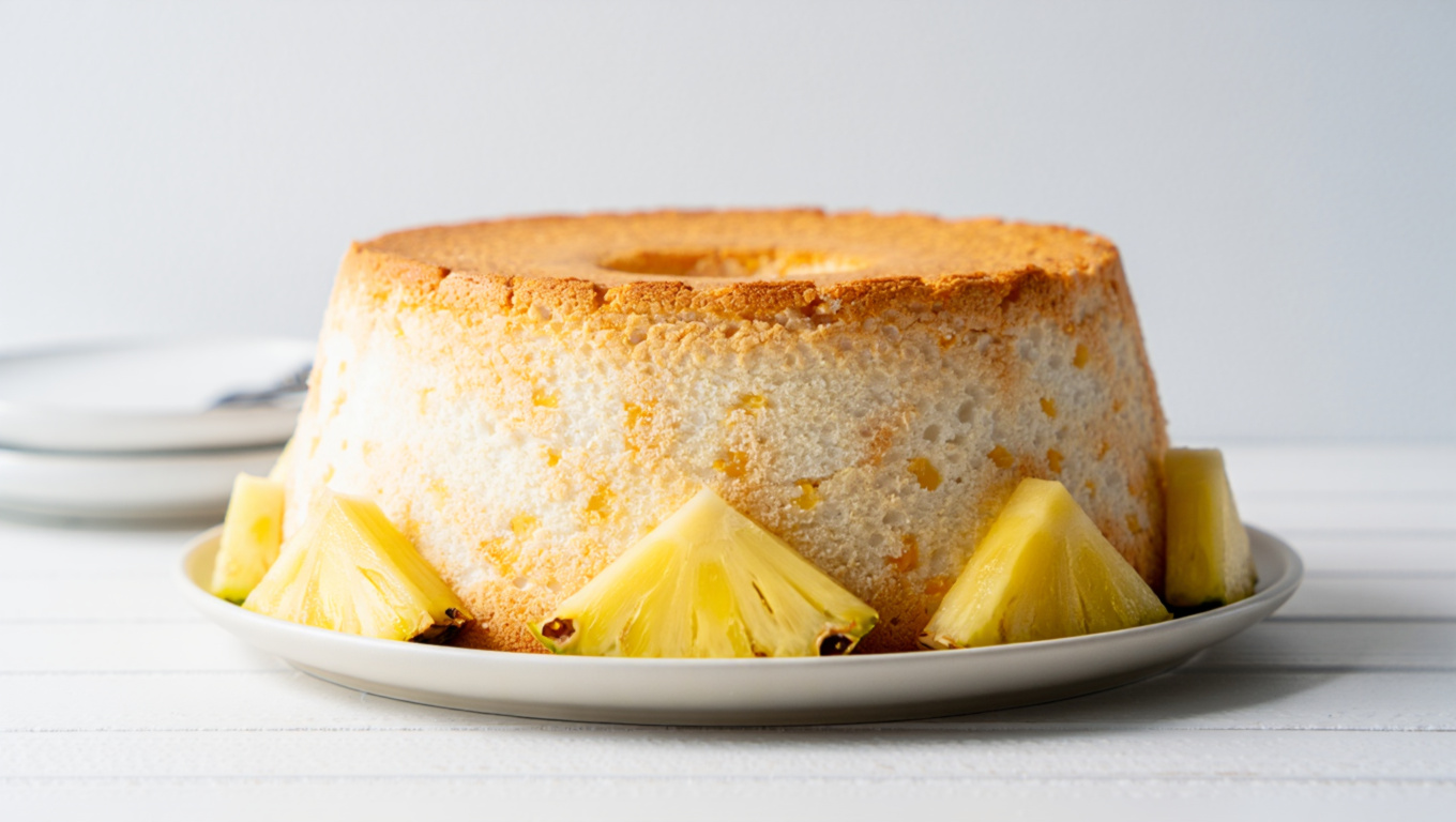 Tropical 2-Ingredient Pineapple Angel Food Cake