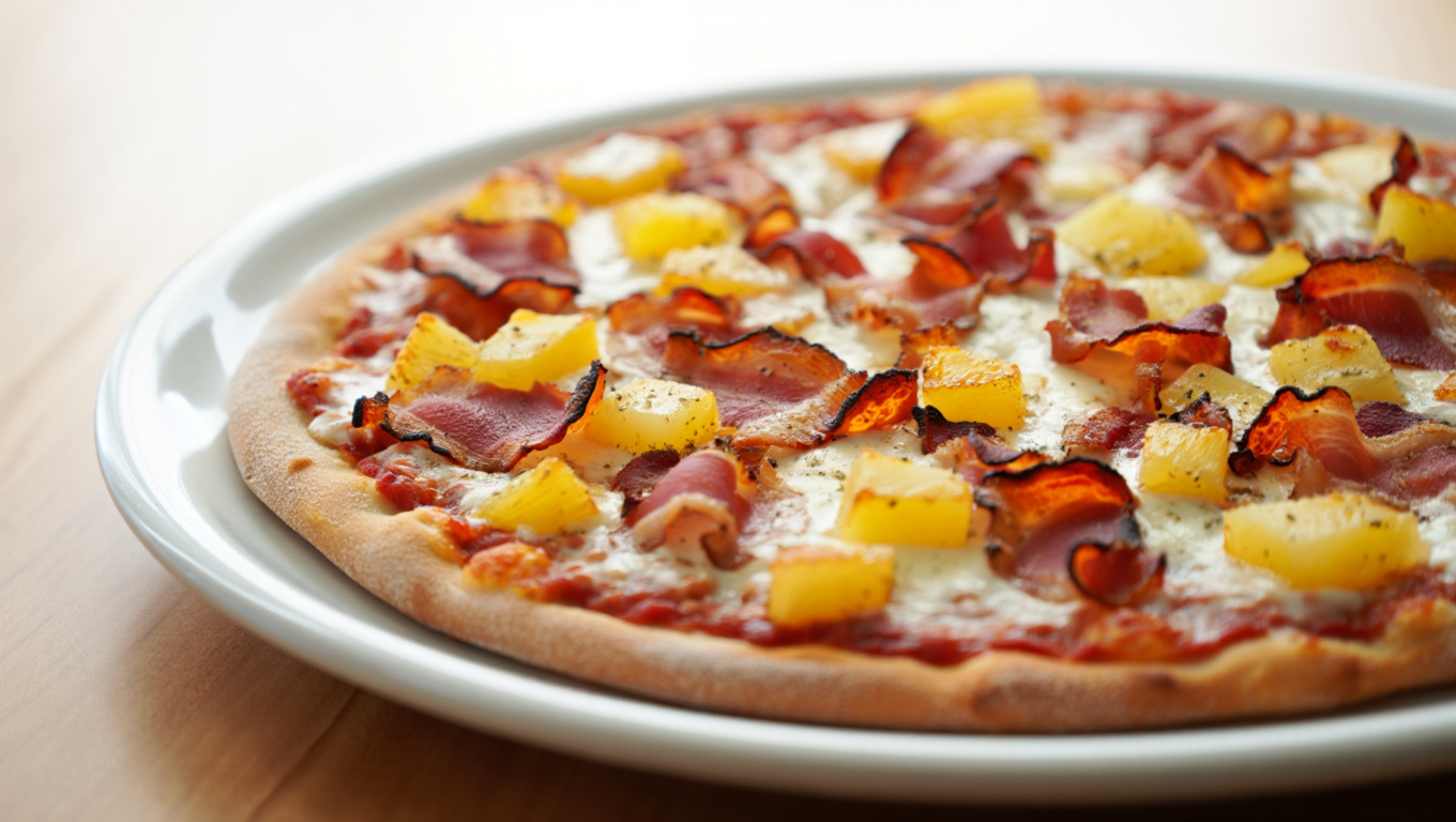Tropical Bacon Pineapple Pizza