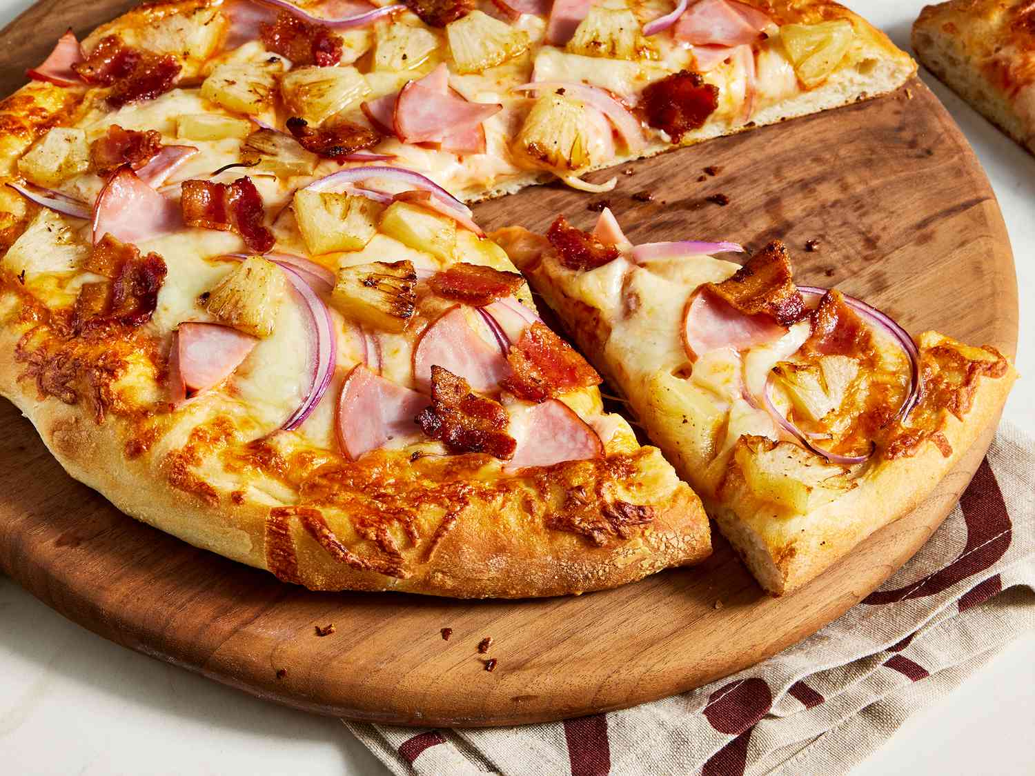 Tropical Bacon Pineapple Pizza