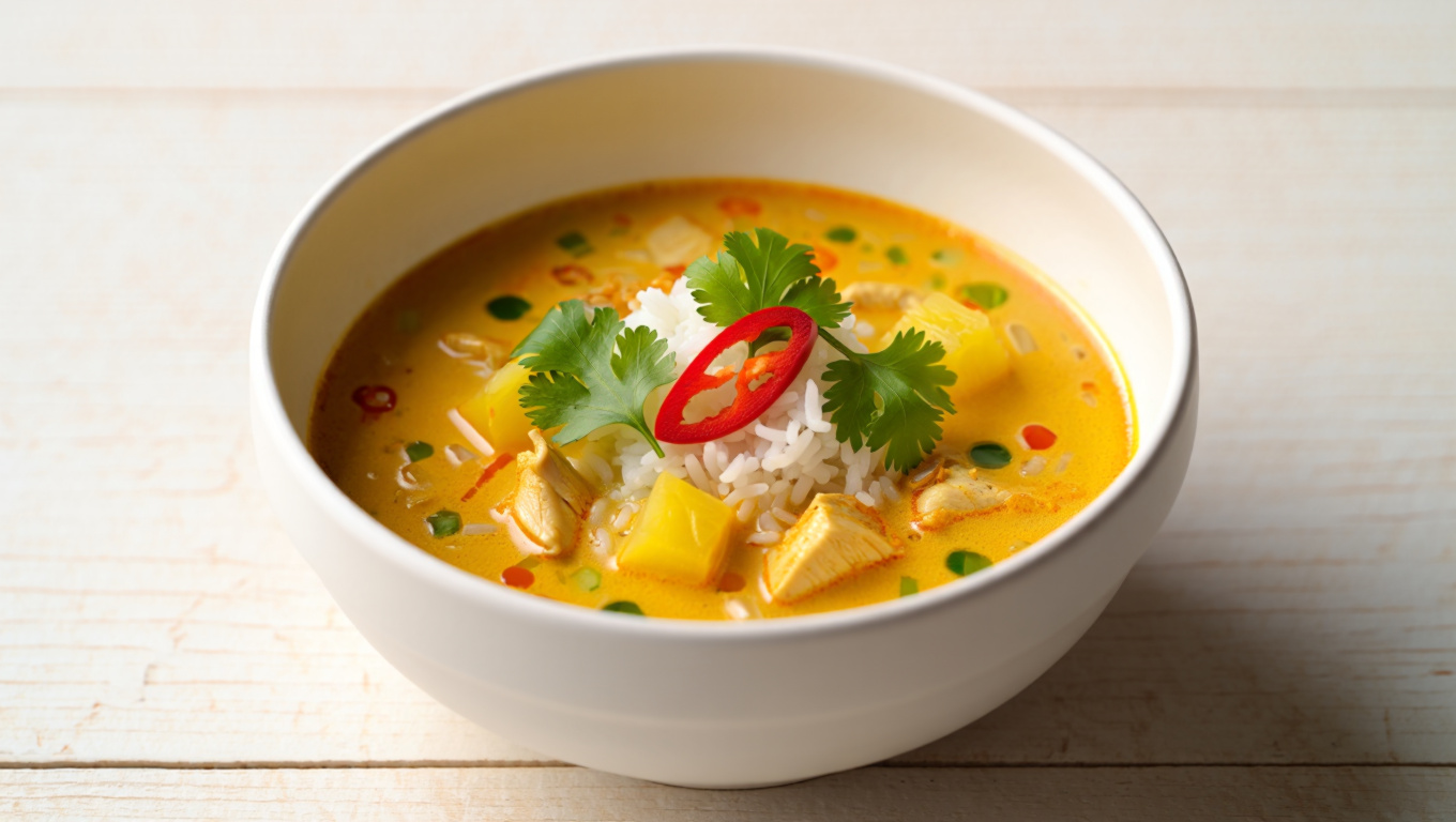Tropical Chicken Curry Soup
