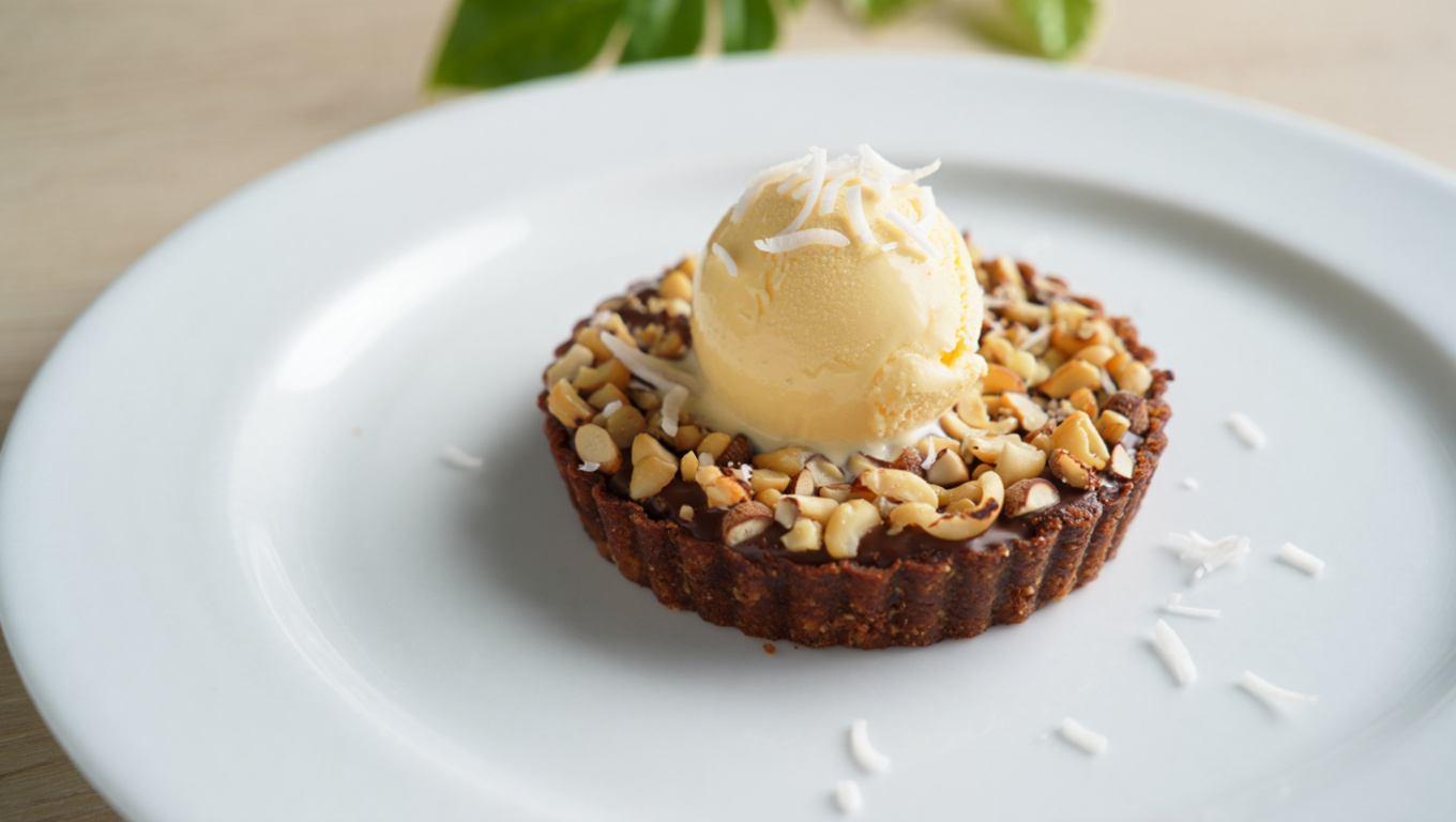 Tropical Chocolate Macadamia Tart