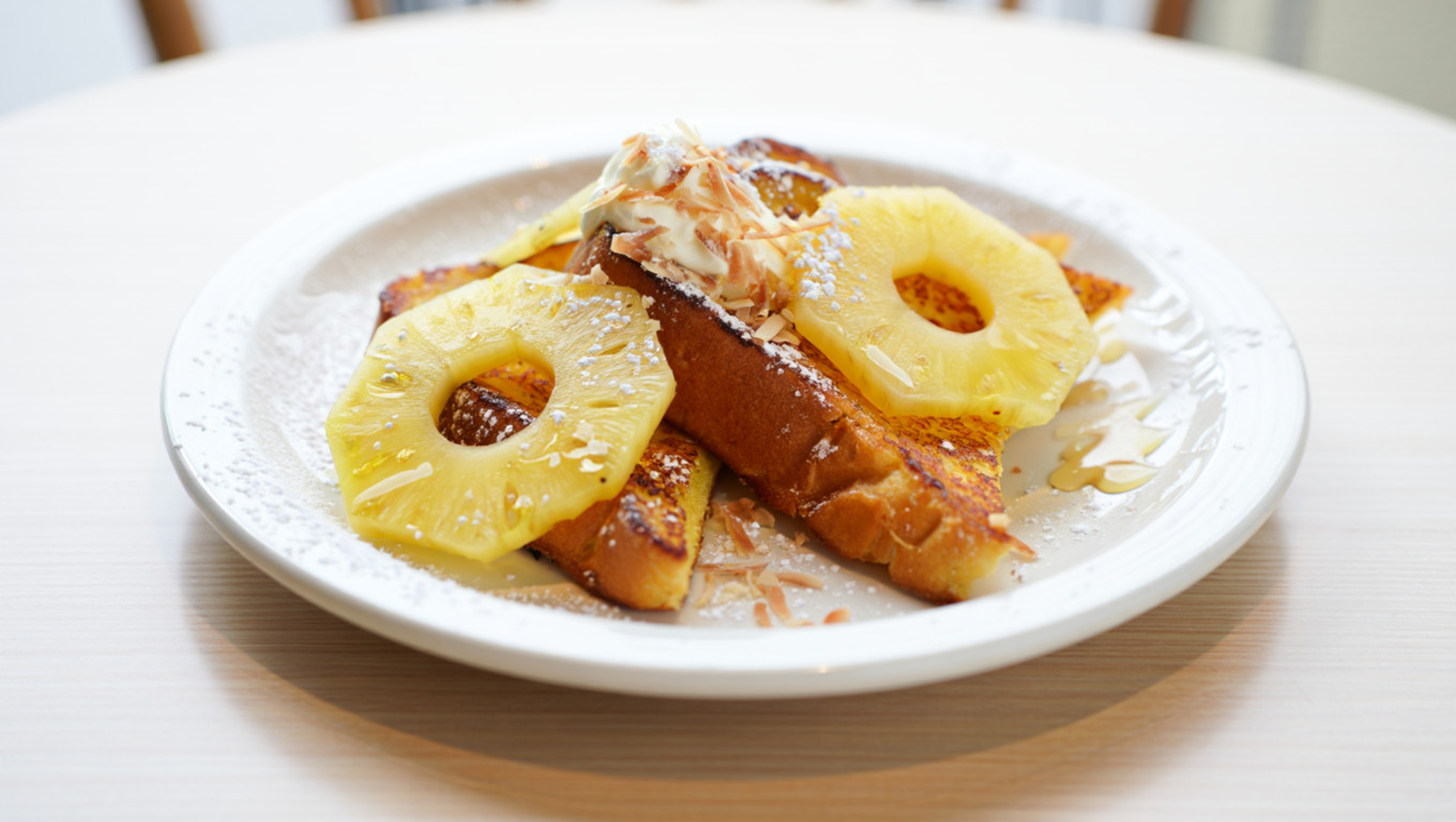 Tropical Pina Colada French Toast