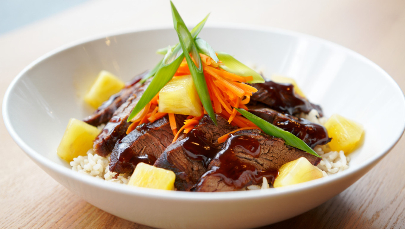 Tropical Teriyaki Beef Stir-Fry Bowl