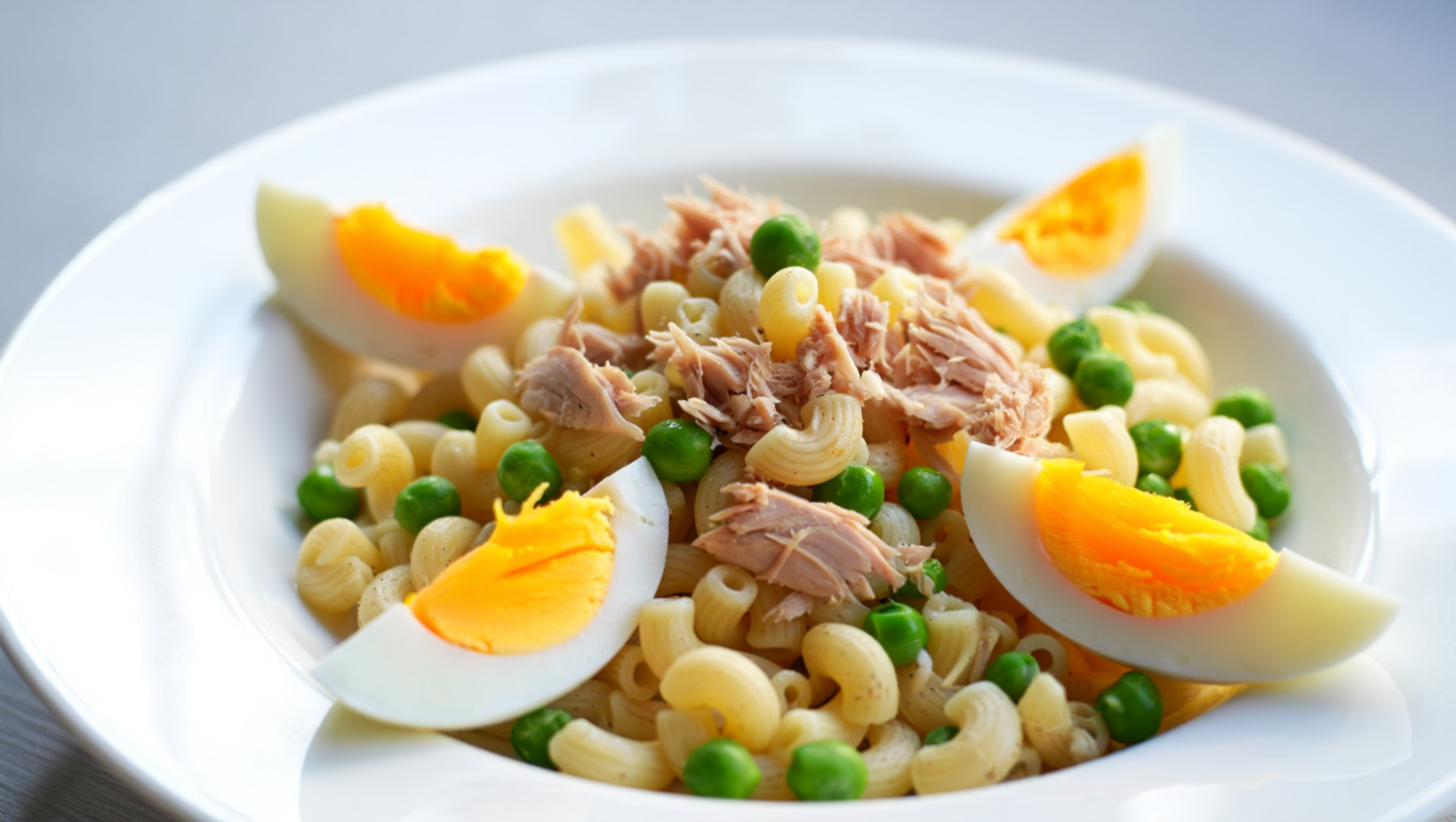 Tuna Pasta Salad with Eggs