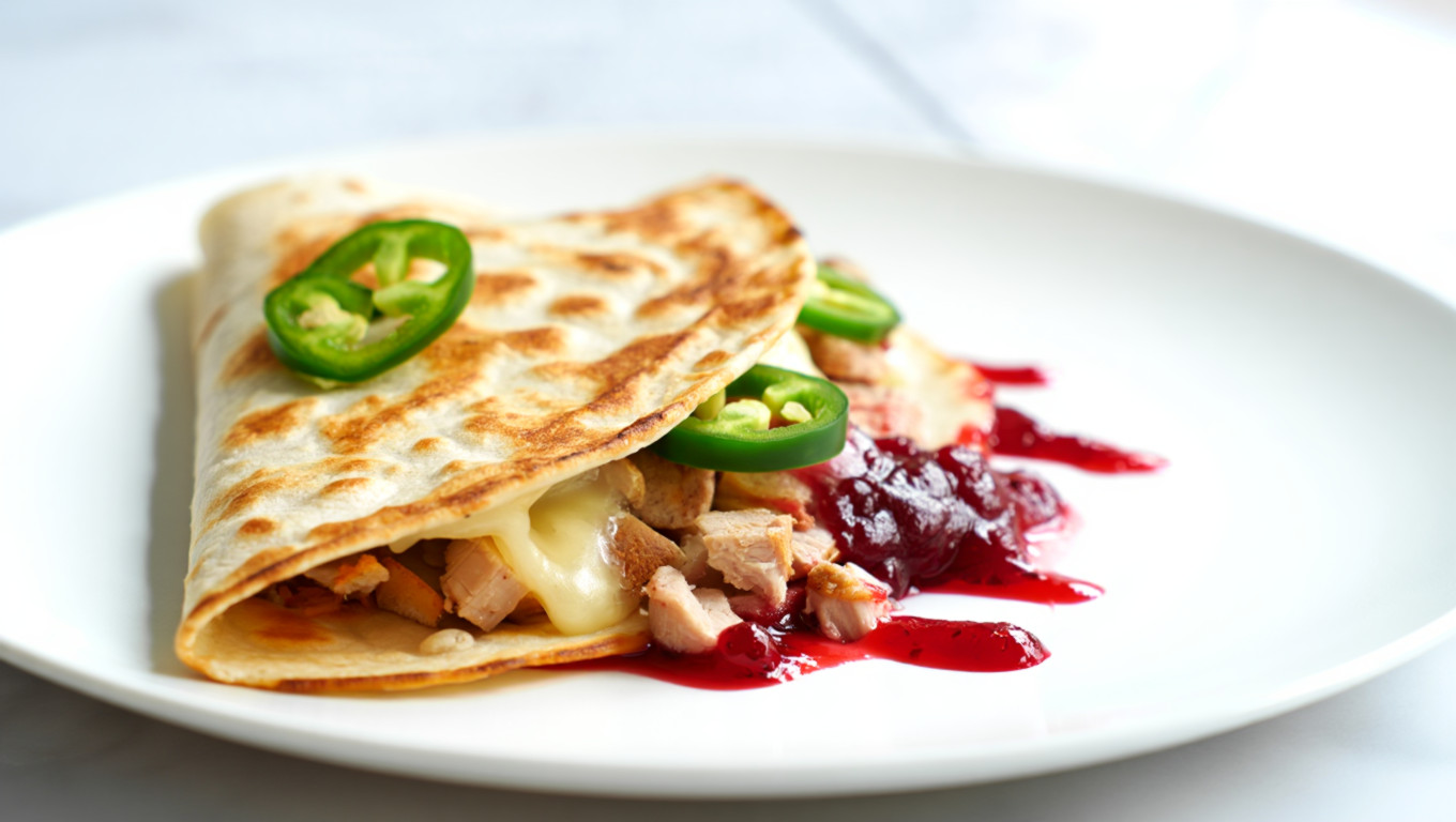 Turkey and Cranberry Quesadilla