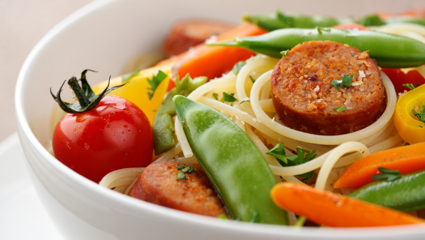 Turkey Sausage Pasta Primavera