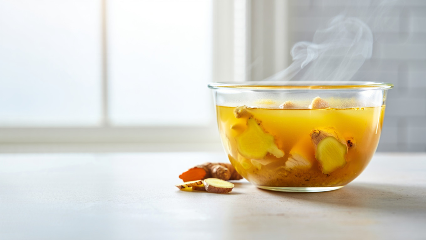 Turmeric Ginger Bone Broth in Instant Pot