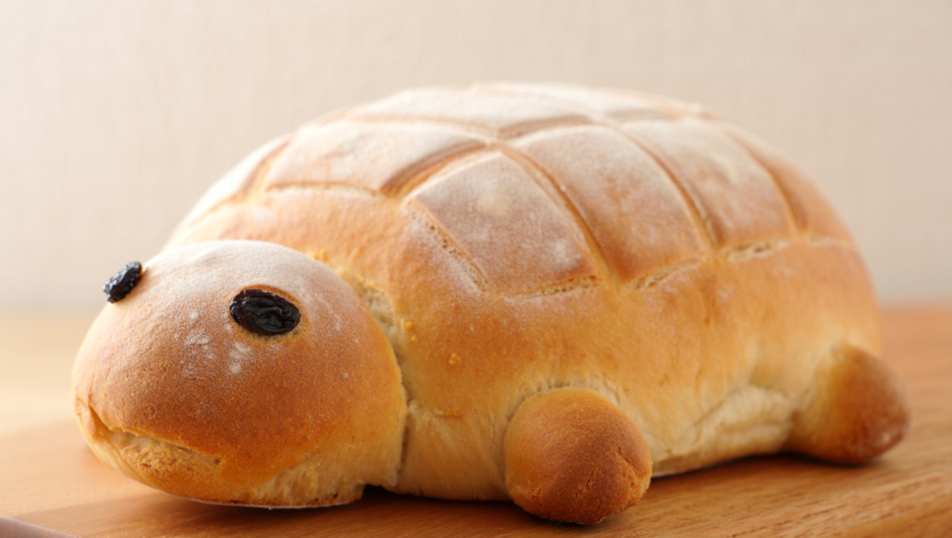 Turtle-Shaped Bread