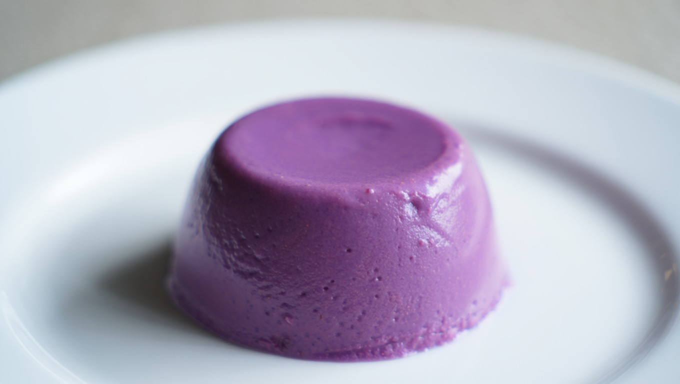 Ube Creamy Panna Cotta