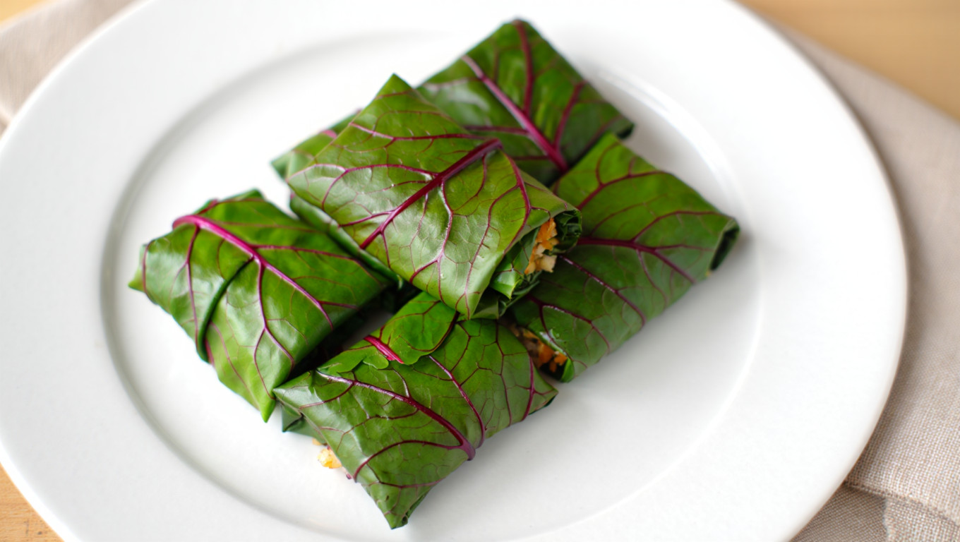 Ukrainian Beet Green Rolls