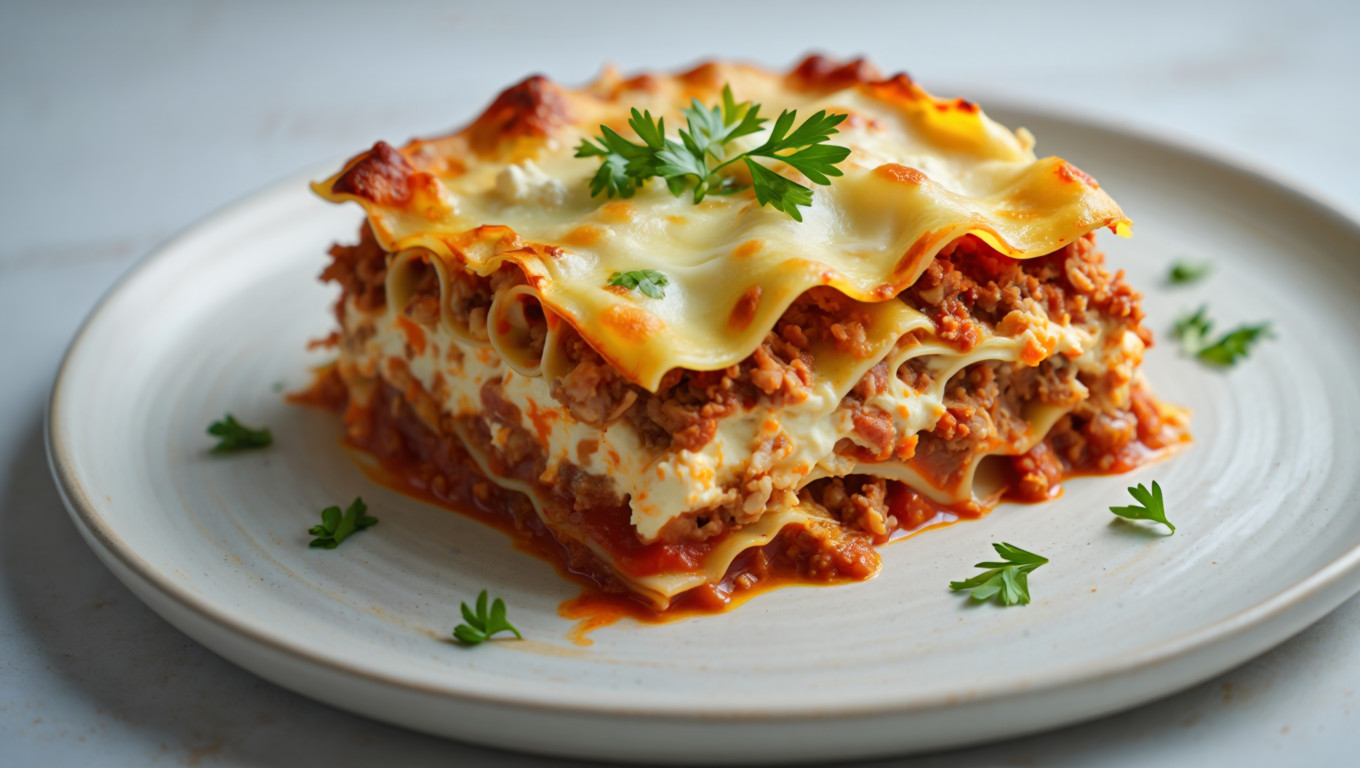 Ultimate Lasagna with Ricotta Bechamel
