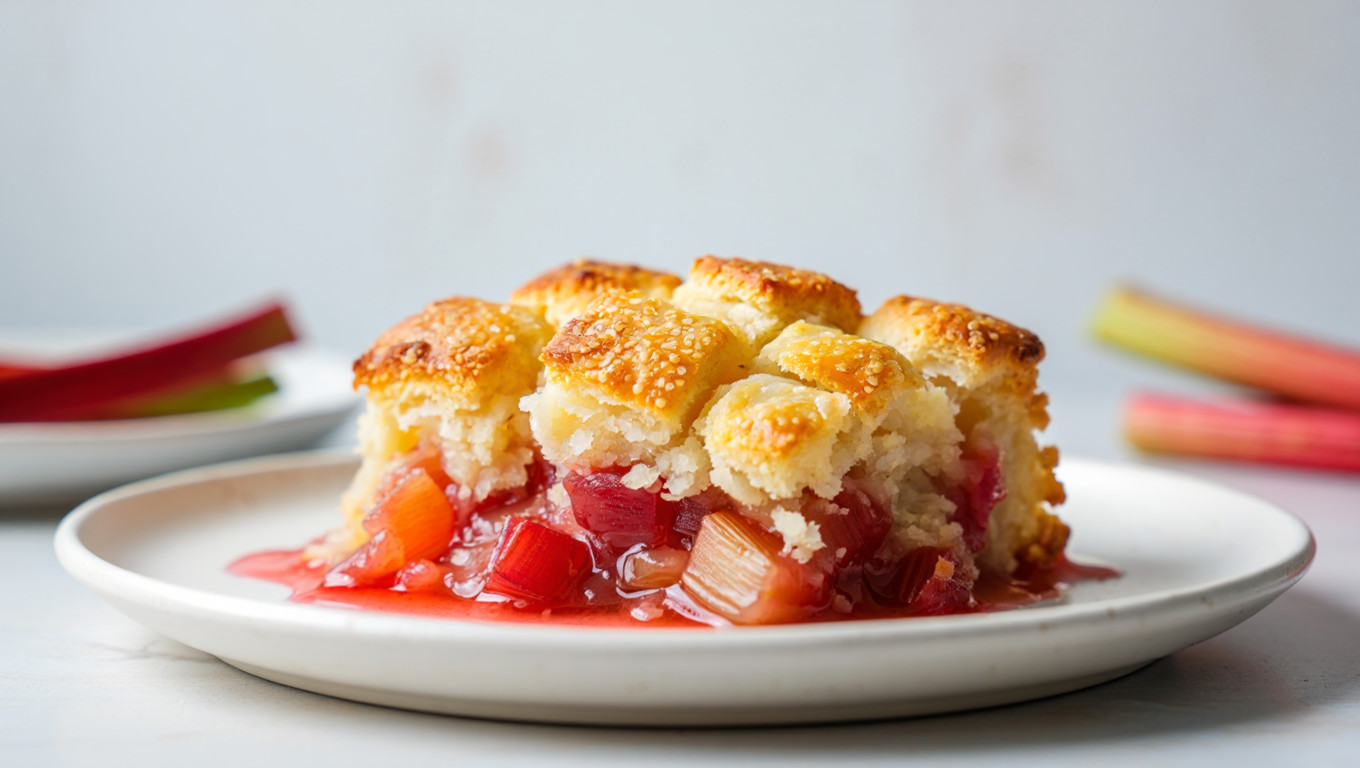 Ultimate Rhubarb Cobbler Dessert