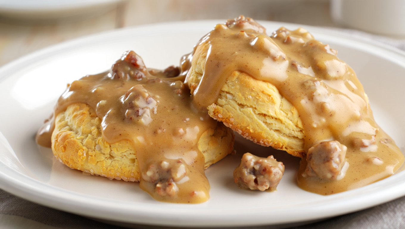 Ultimate Sausage Gravy and Biscuits