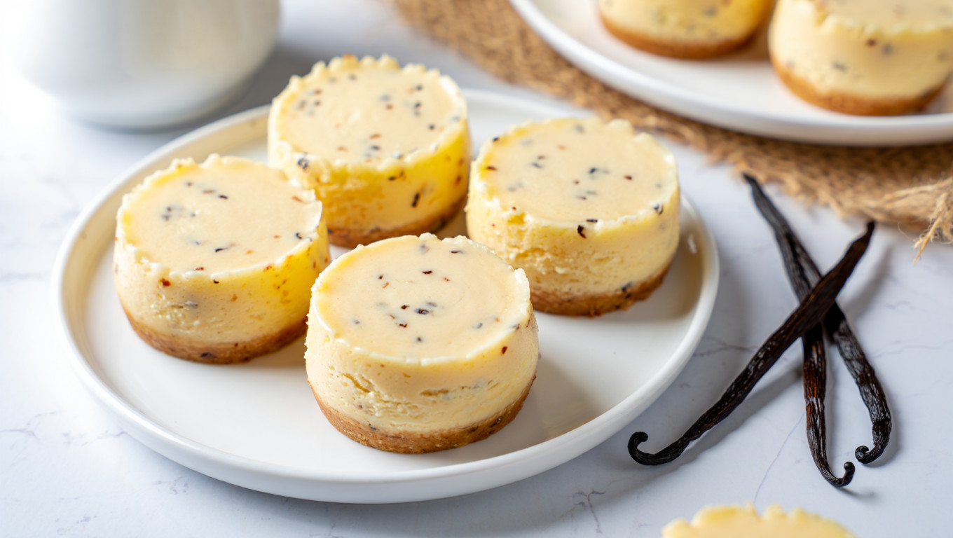 Vanilla Bean Cheesecake Bites