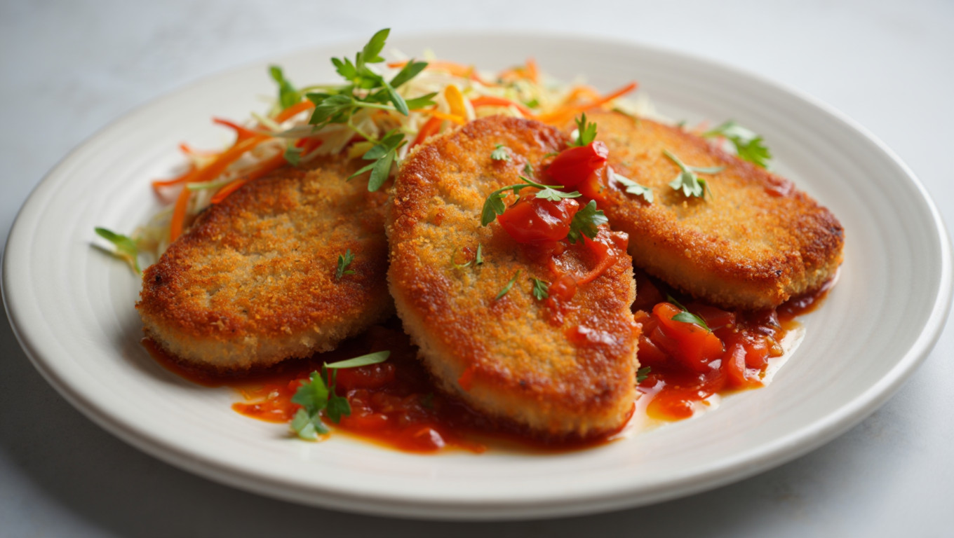 Veal Scallopini with Red Pepper Sauce