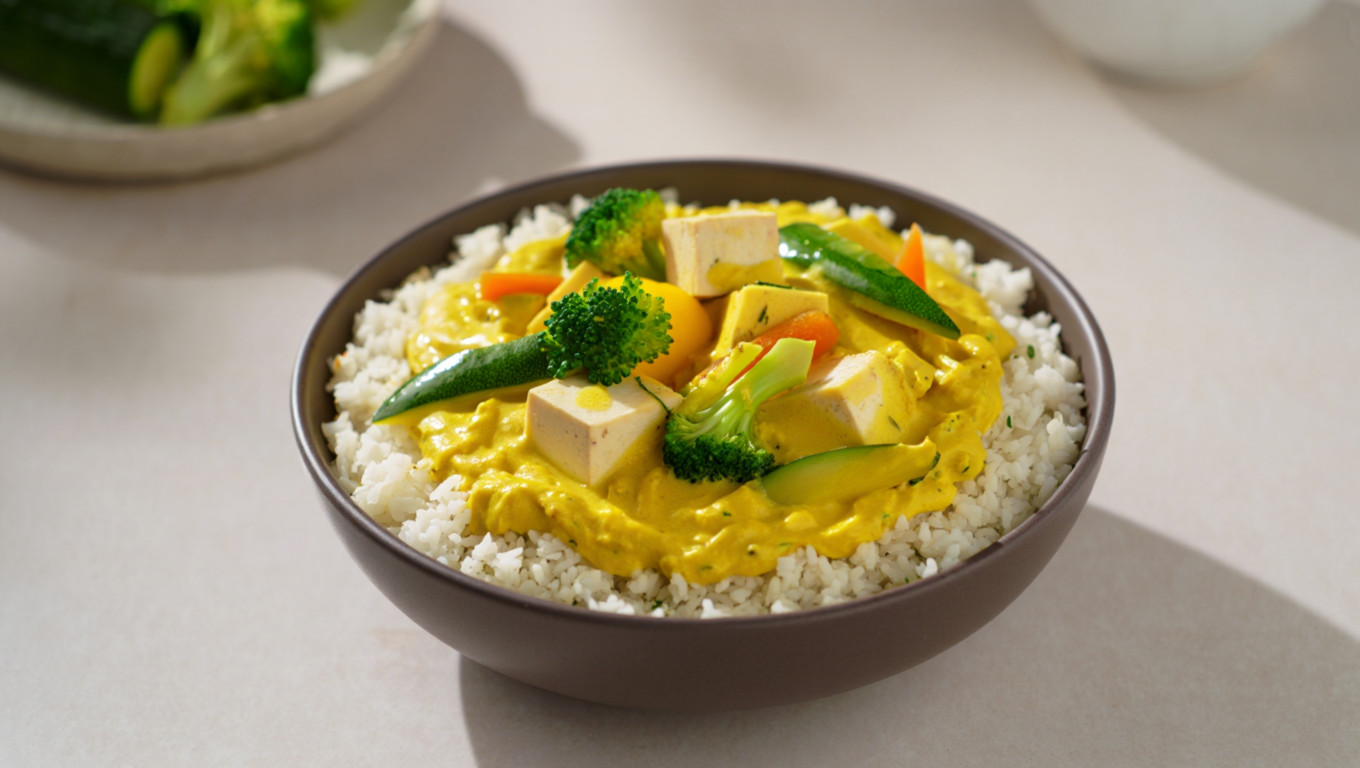Vegan Keto Thai Yellow Curry