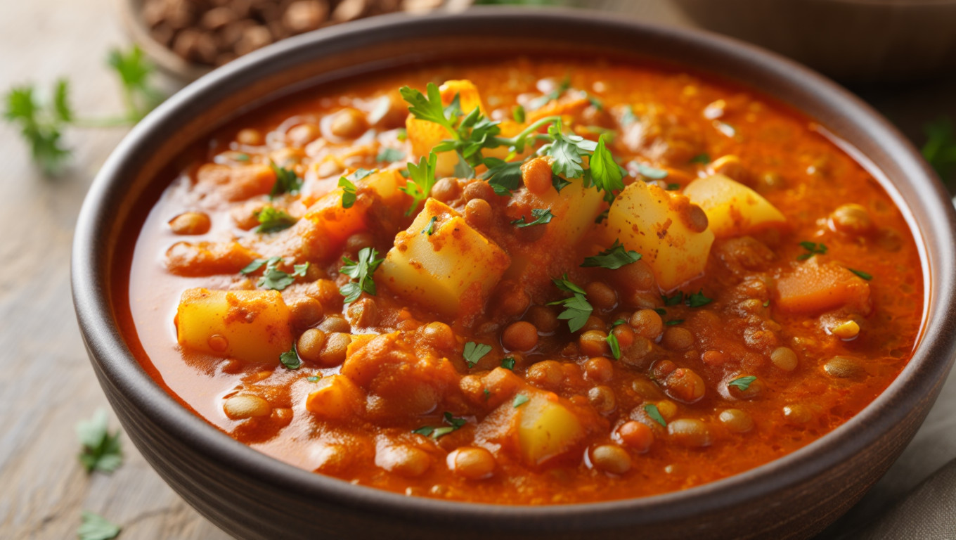 Vegan Potato Lentil Curry