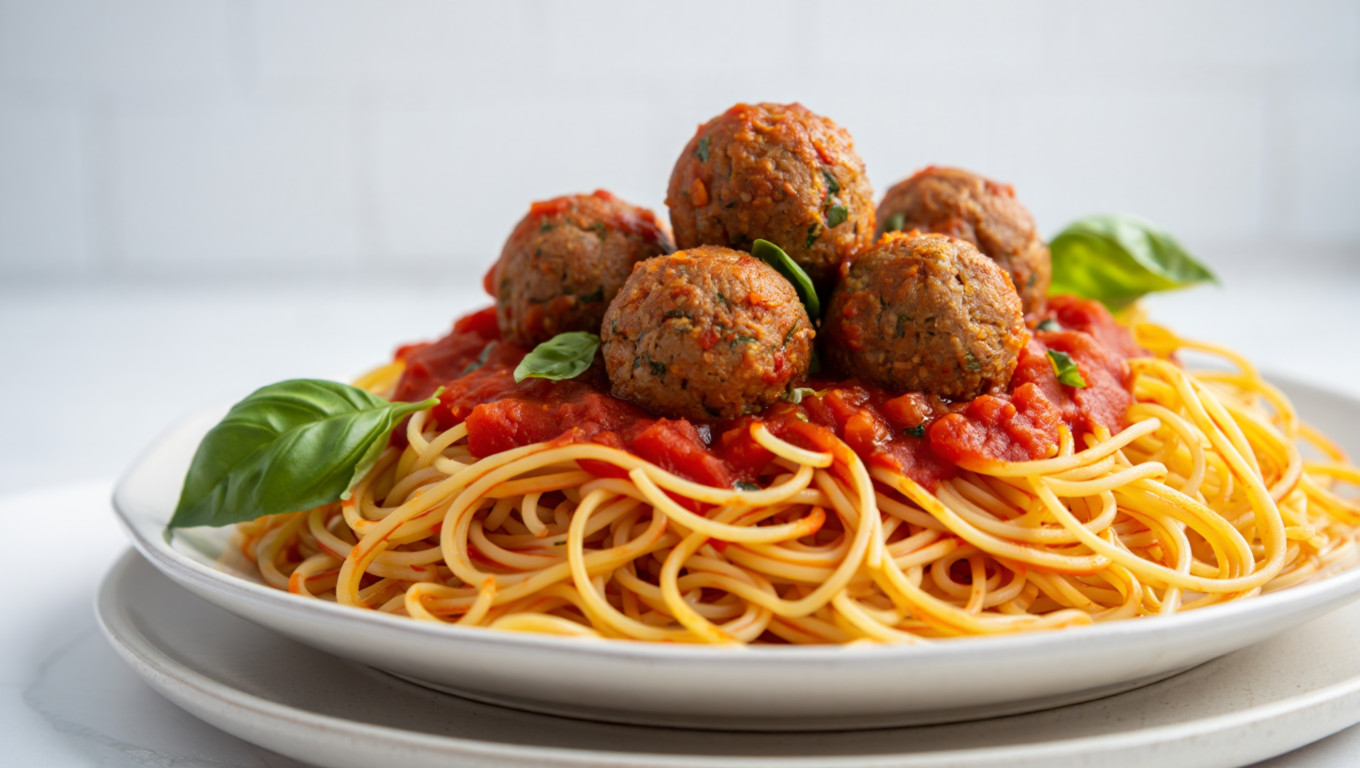 Vegan Spaghetti with Meatballs