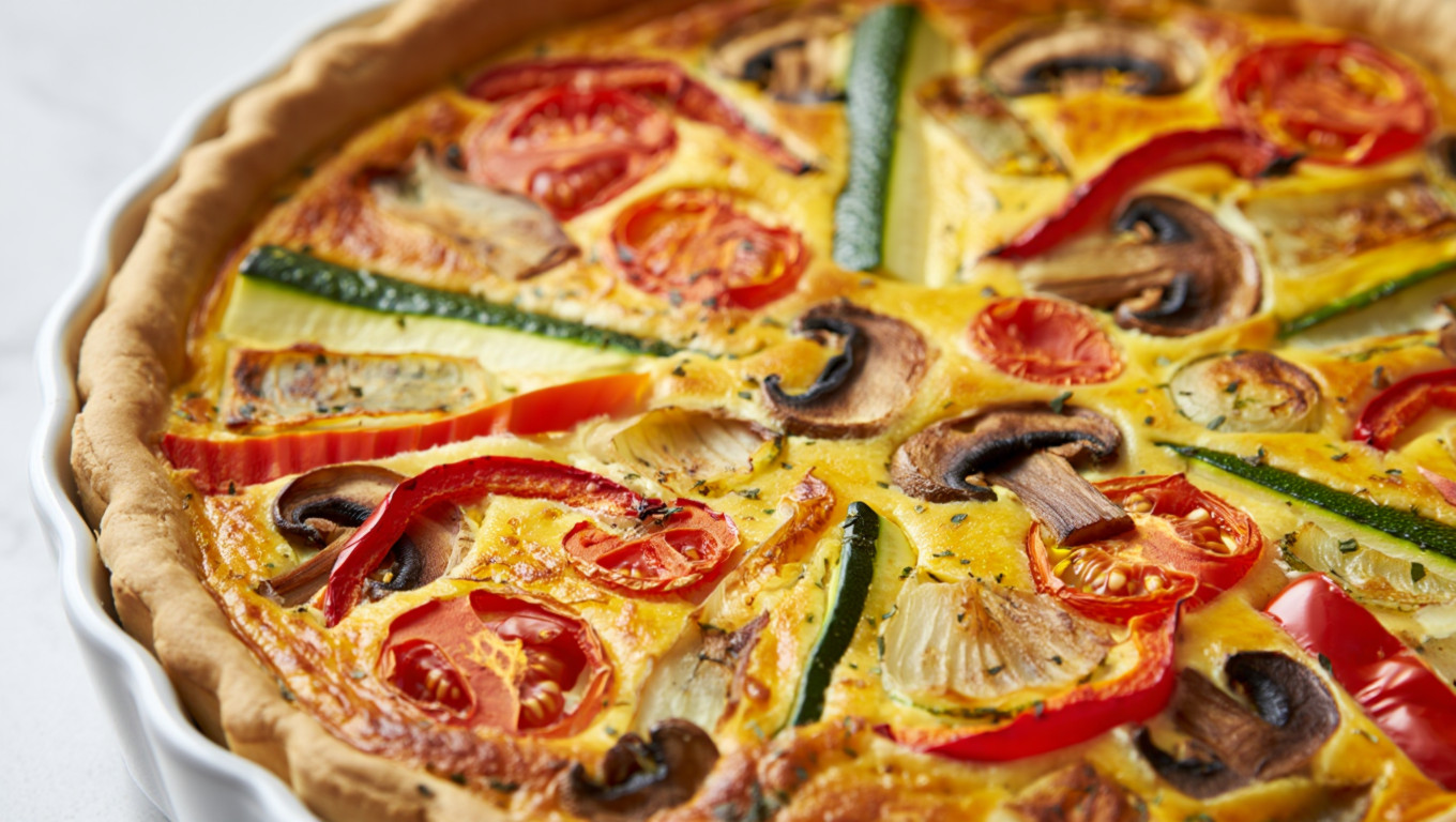 Vegetable Loaded Quiche