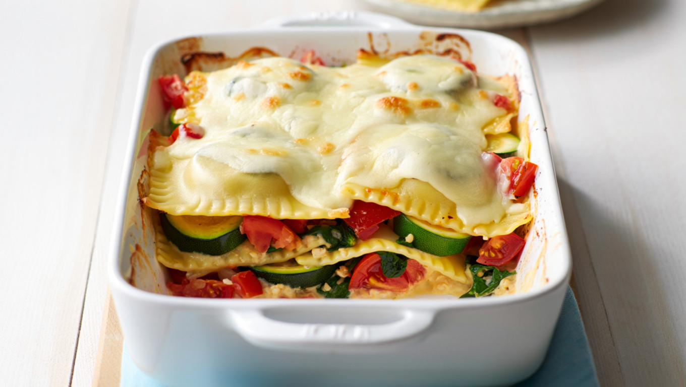 Vegetable Ravioli Bake