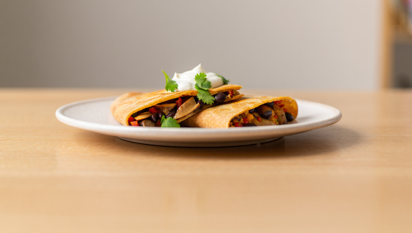 Vegetarian Mushroom Quesadillas