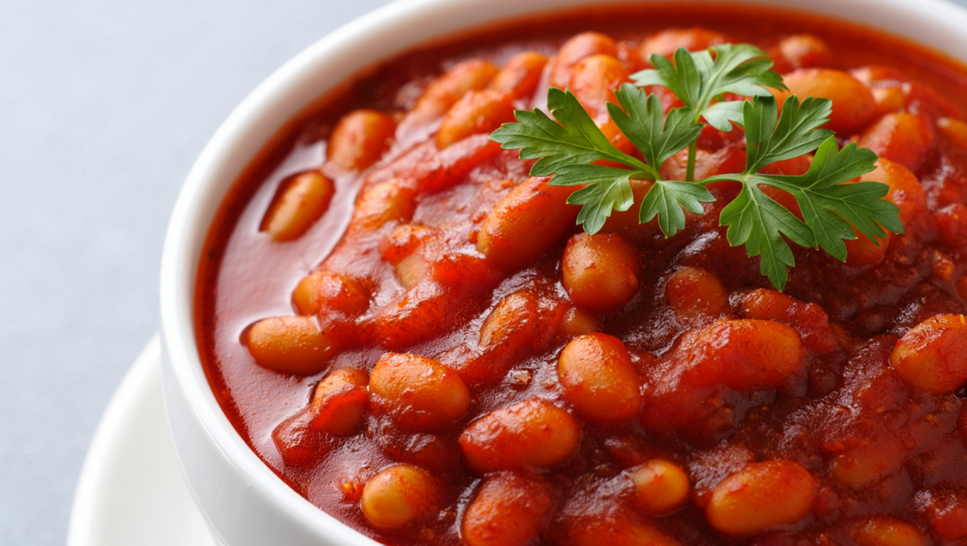 Vegetarian Tomato Baked Beans