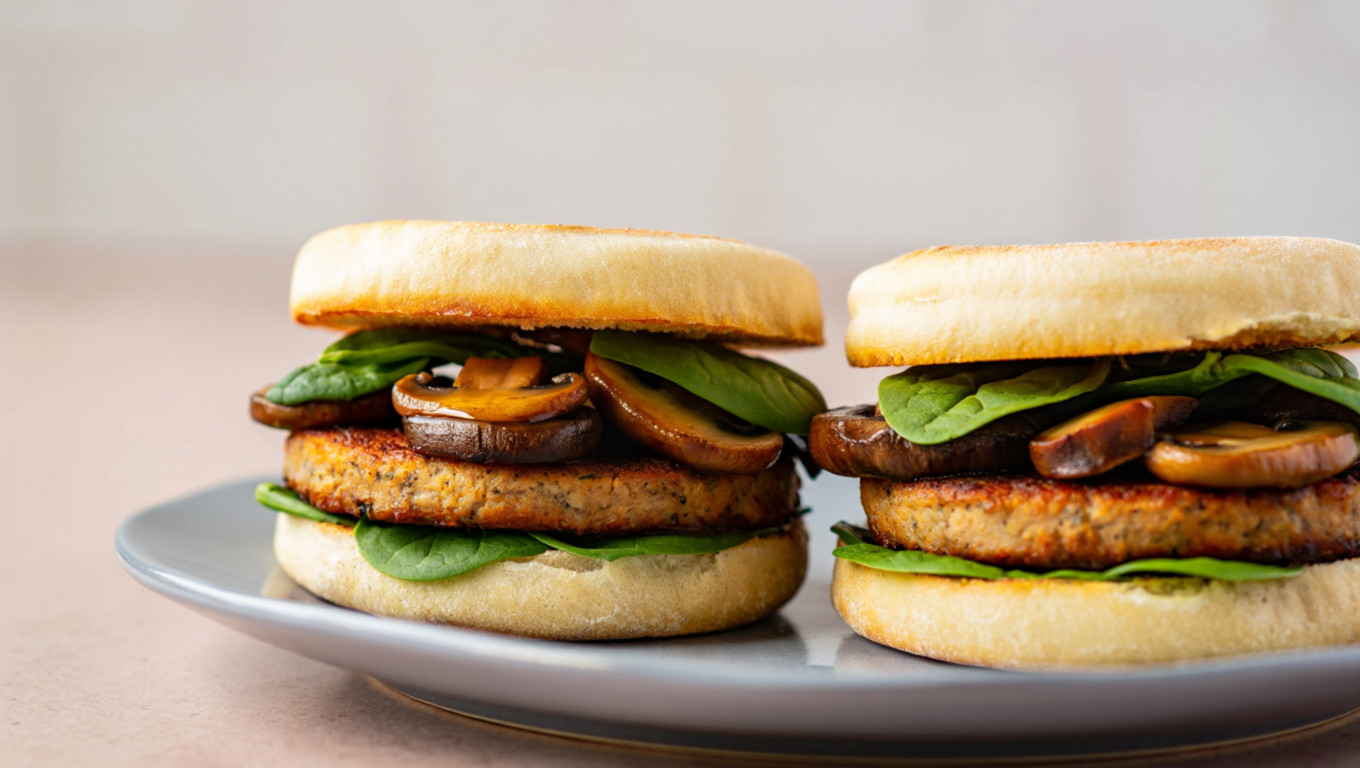 Veggie Breakfast Muffin Sandwiches