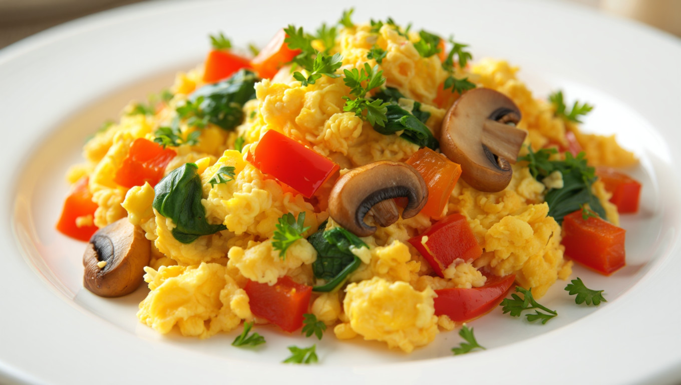 Veggie Scrambled Eggs