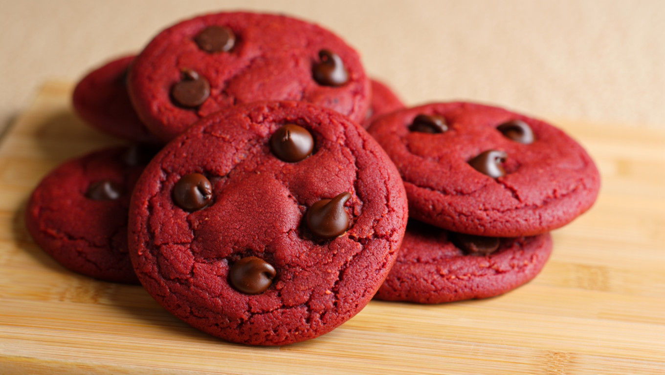 Velvet Cake Mix Cookies