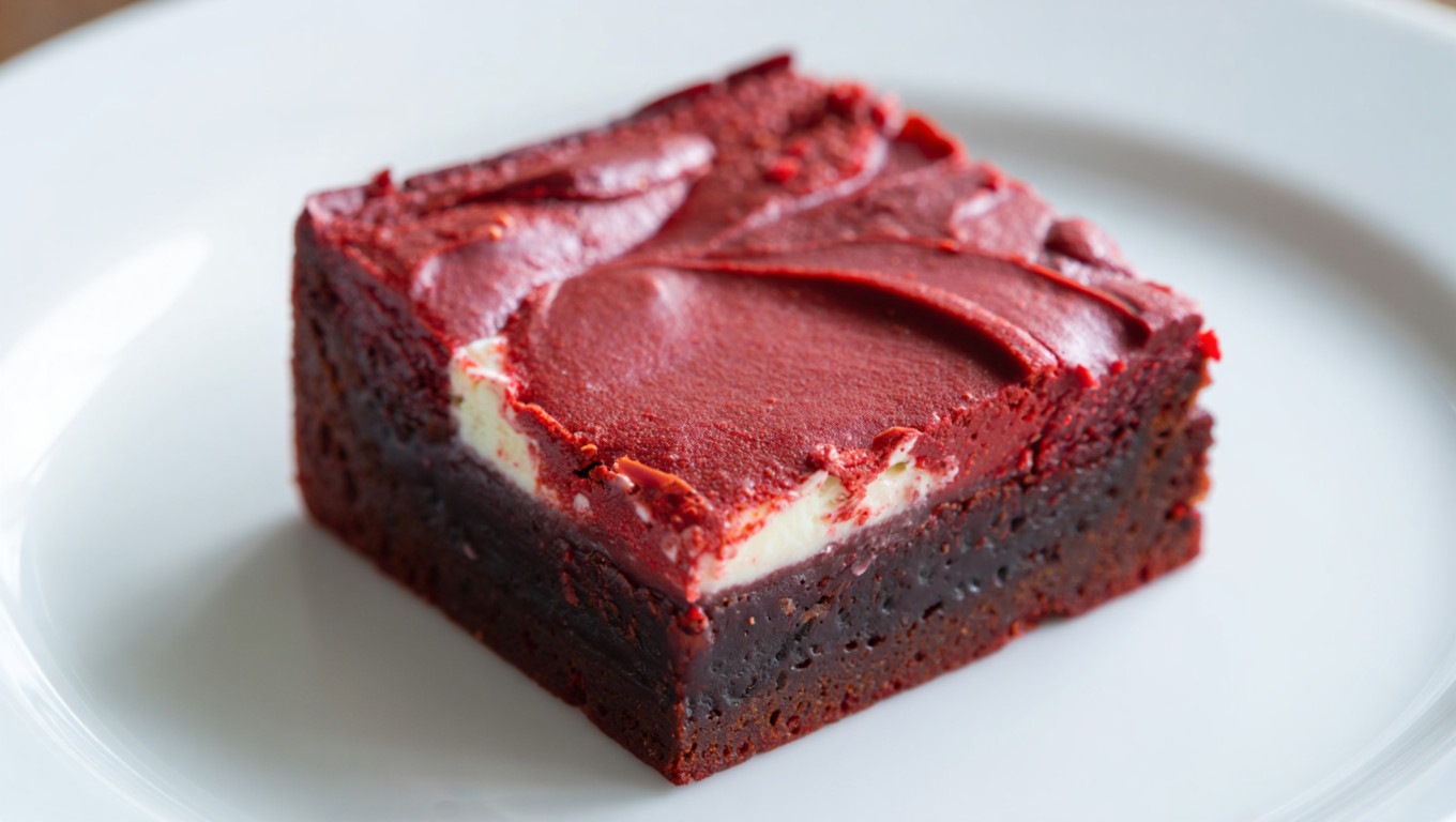 Velvet Cheesecake Brownies