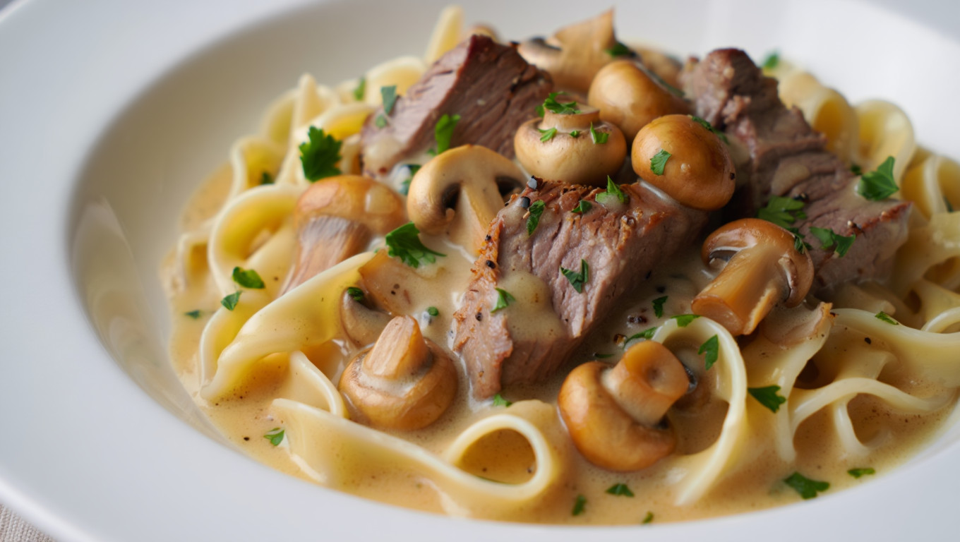 Venison Stroganoff