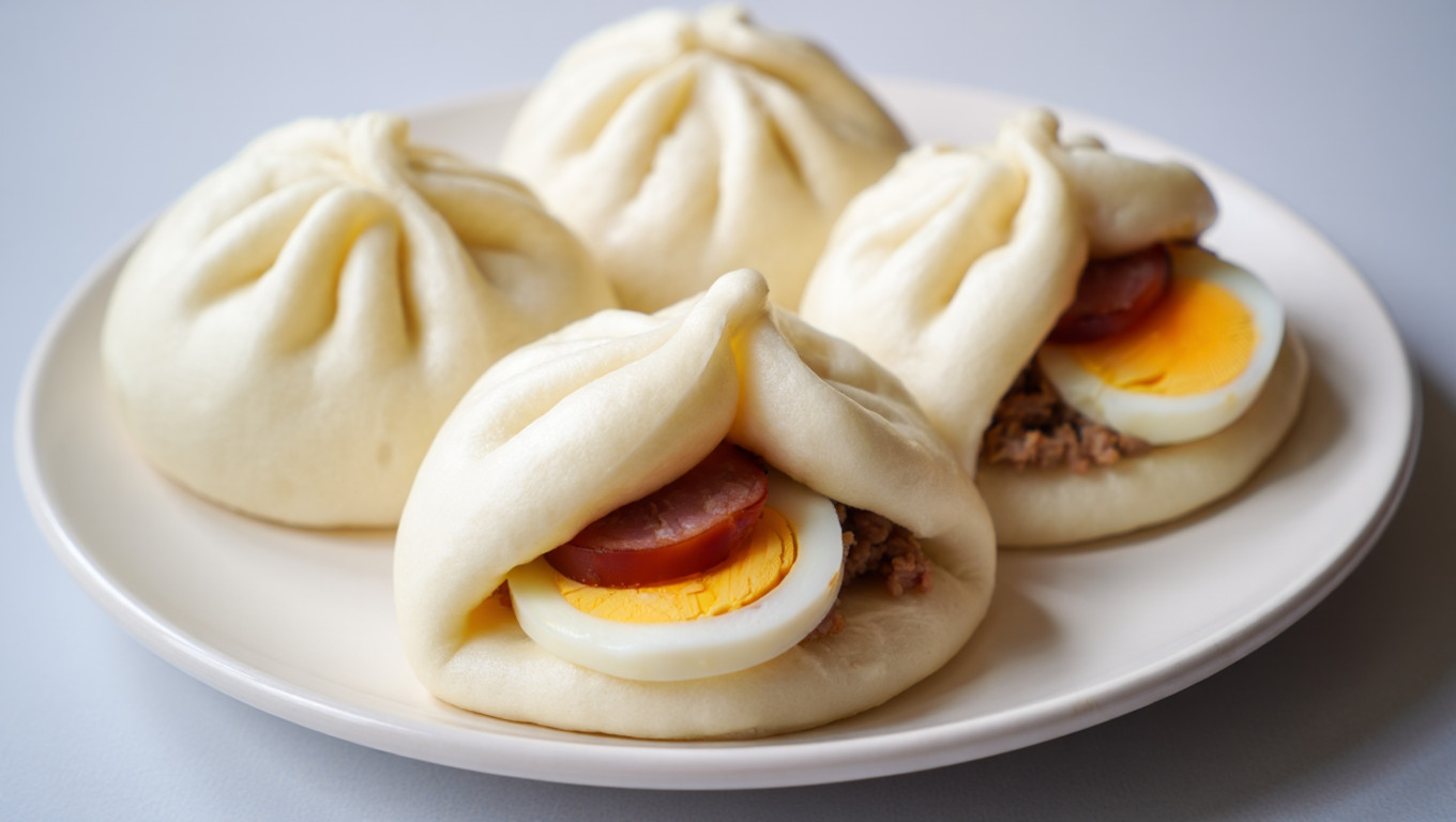 Vietnamese Banh Bao Steamed Buns