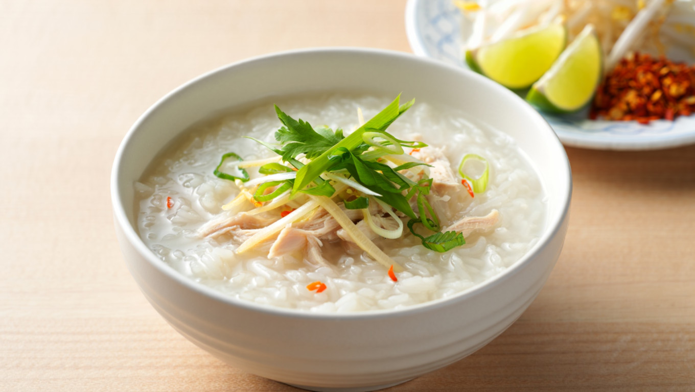 Vietnamese Chicken Rice Porridge