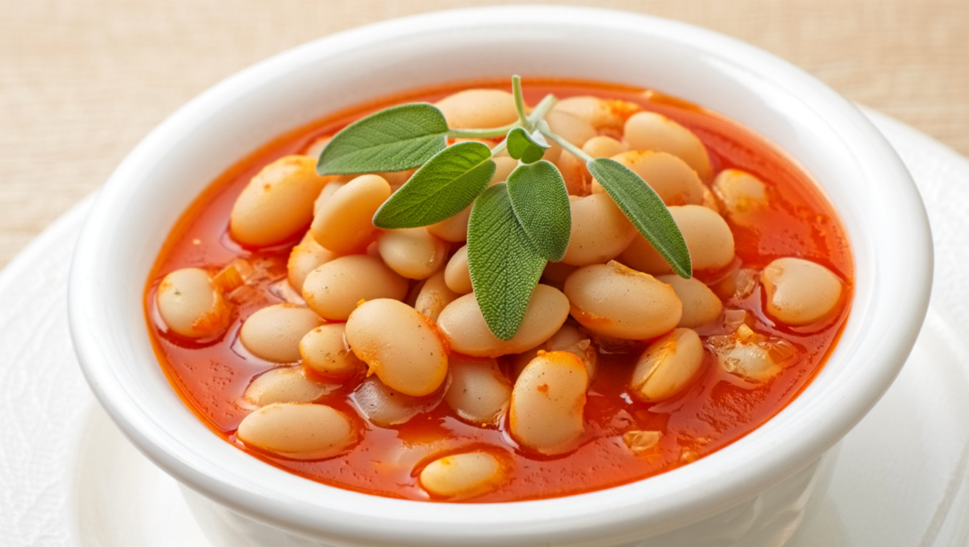 White Beans in Tomato Sauce with Sage