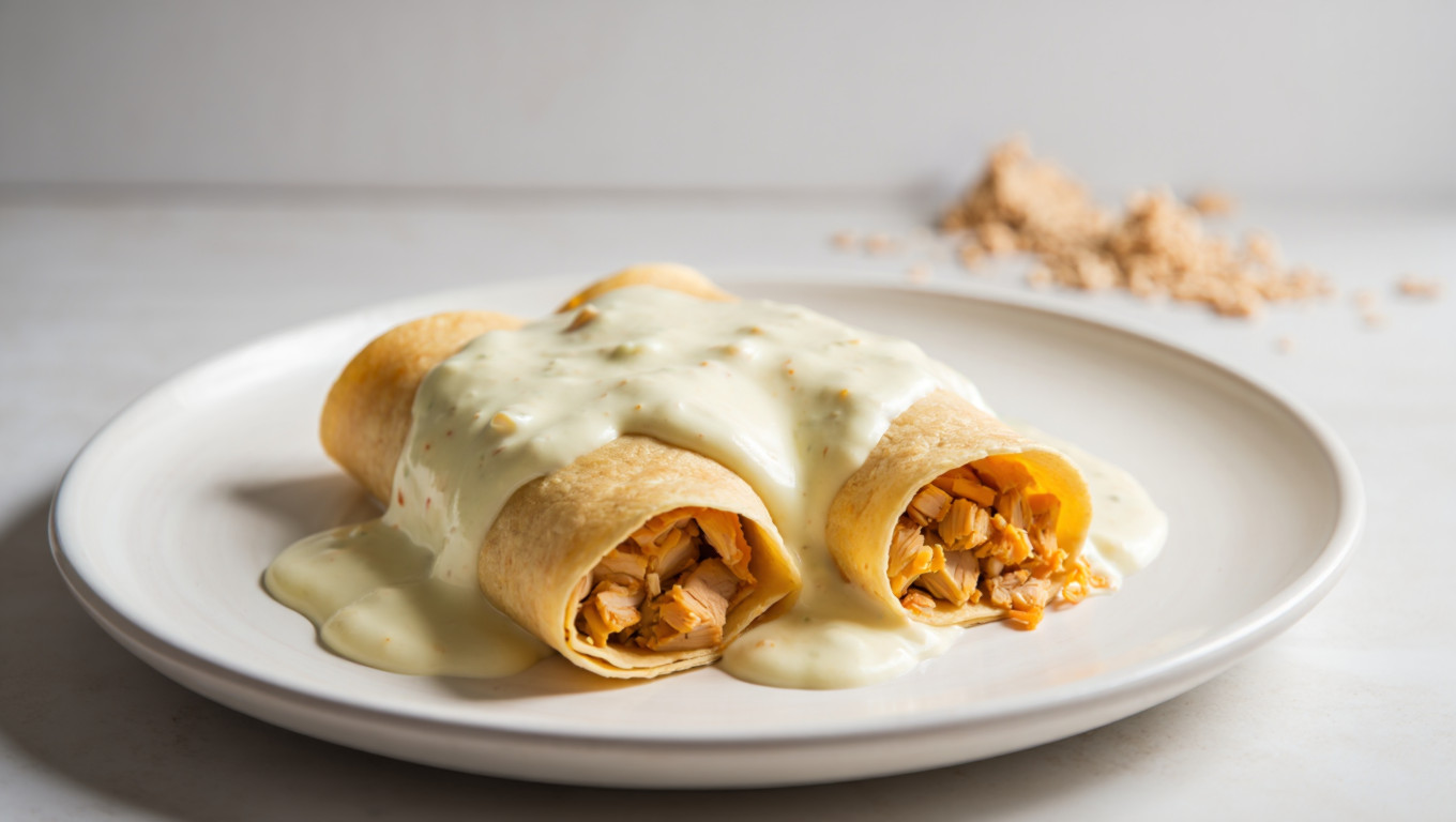 White Chicken Enchiladas