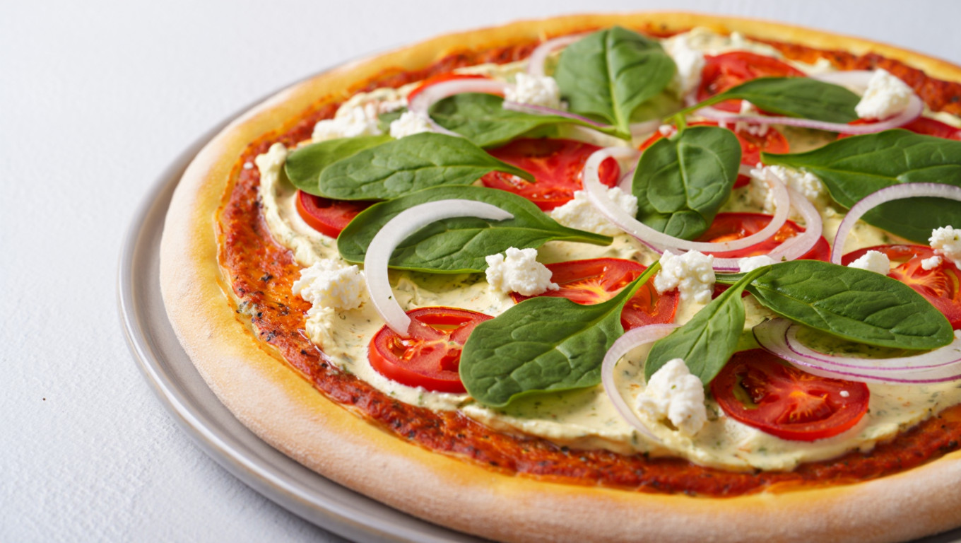 White Sauce Veggie Pizza