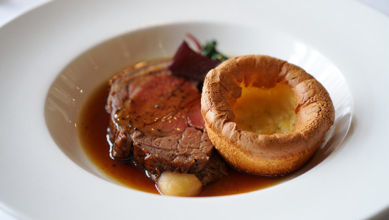 Yorkshire Pudding with Prime Rib